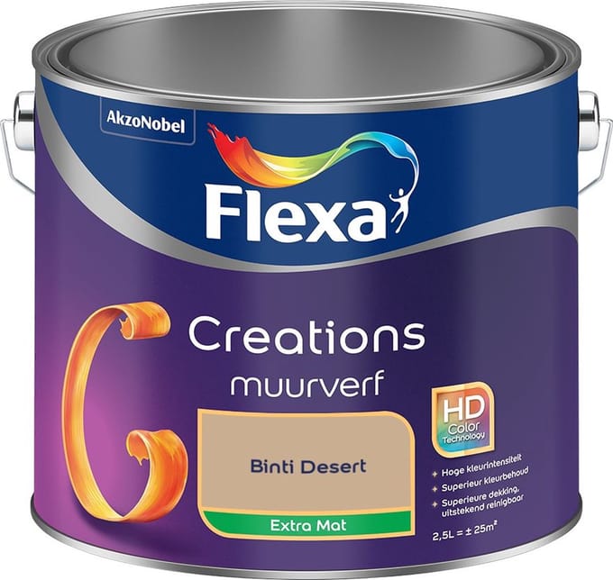 Flexa - Creations Muurverf Extra Mat - Binti Desert - Mengverf - 2,5 L