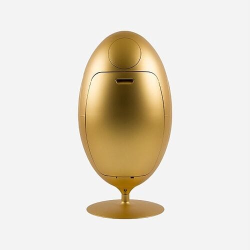 OVETTO METAAL GOUD – Design afvalbak voor afvalscheiding