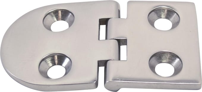 Luikscharnier RVS 316 63x40 - knoop boven - eenvoudig te monteren