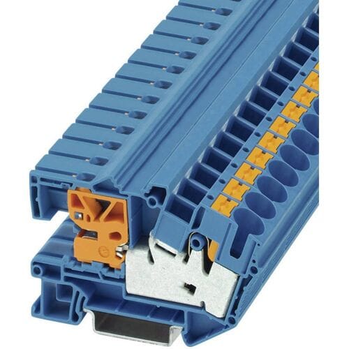 Phoenix Contact 3214025 Scheidingsklem 10.2 mm Spanveer Blauw 50 stuk(s)