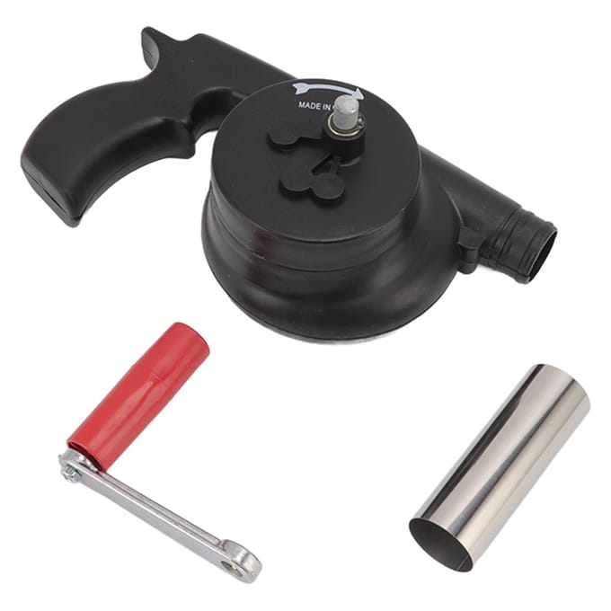 Handzwengel BBQ-blazer Lichtgewicht Draagbare ABS Barbecueventilator voor Camping Picknick Open haard black