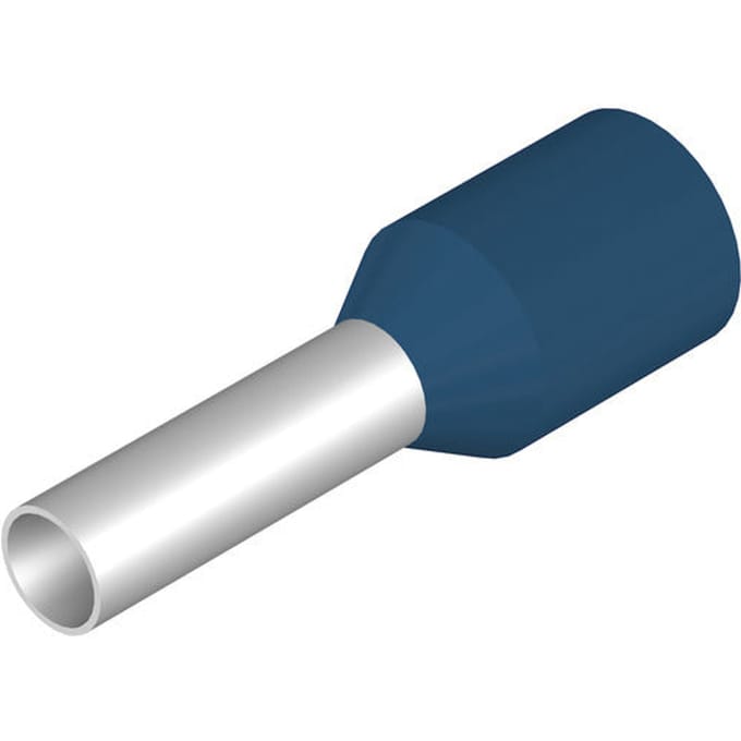 Weidmüller 9026100000 Adereindhulzen 2.5 mm² Deels geïsoleerd Blauw 500 stuk(s)