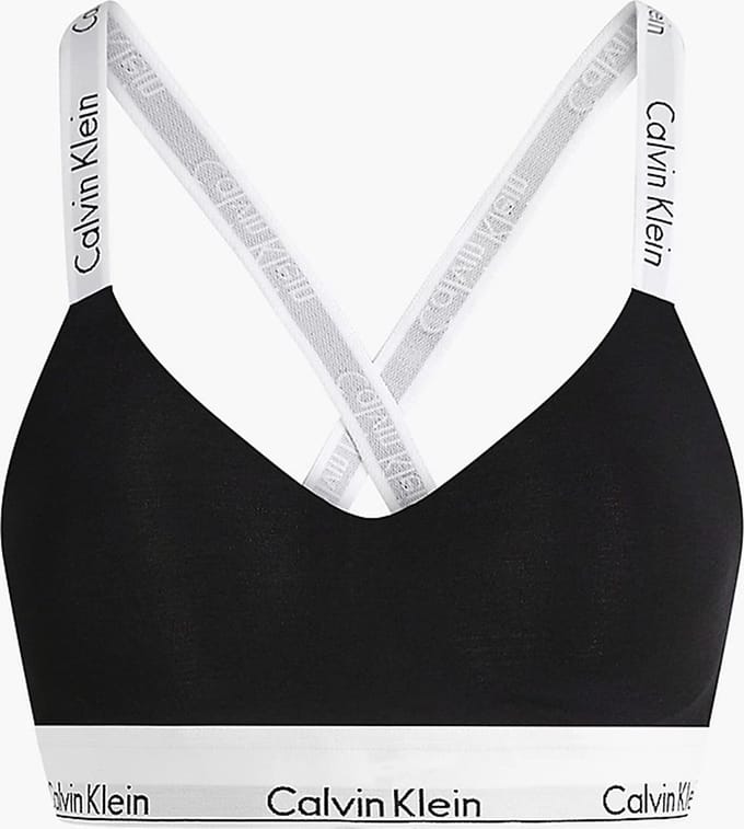 Calvin Klein dames Modern Cotton lightly lined bralette - bralette - zwart