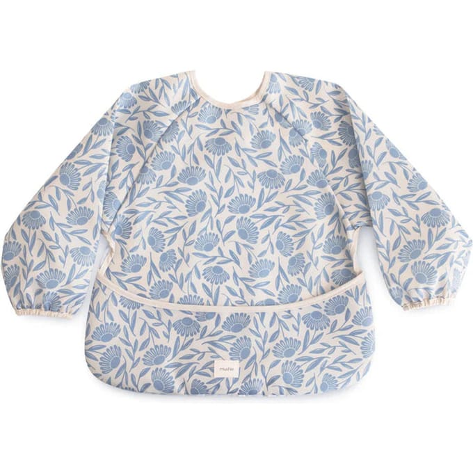 Mushie Slab met Mouwen Blue Flowers
