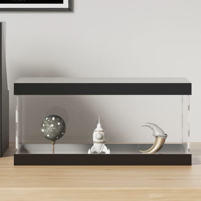 vidaXL - Vitrine - transparant - 30x15x14 - cm - acryl