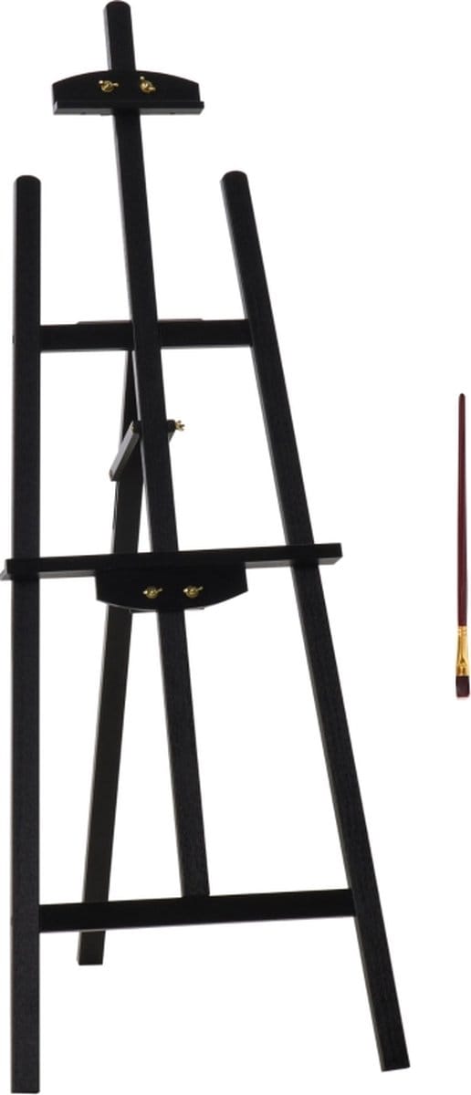 Schildersezel - Schilderen - Inklapbaar - Zwart - 51,5 x 71,5 x 134,5 cm