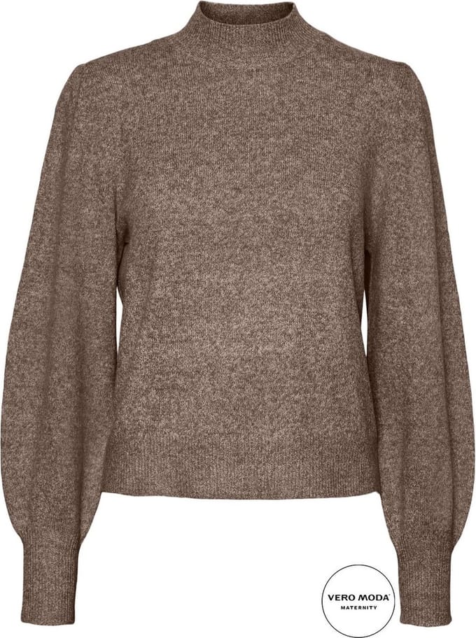 MAMA.LICIOUS VMMDOFFY LS HIGHNECK PULLOVER GA BOO Dames Trui - Maat S