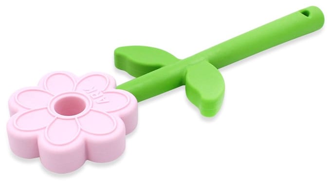 ARK Therapeutic kauwspeelgoed Flower Wand lichtroze sensorisch speelgoed.