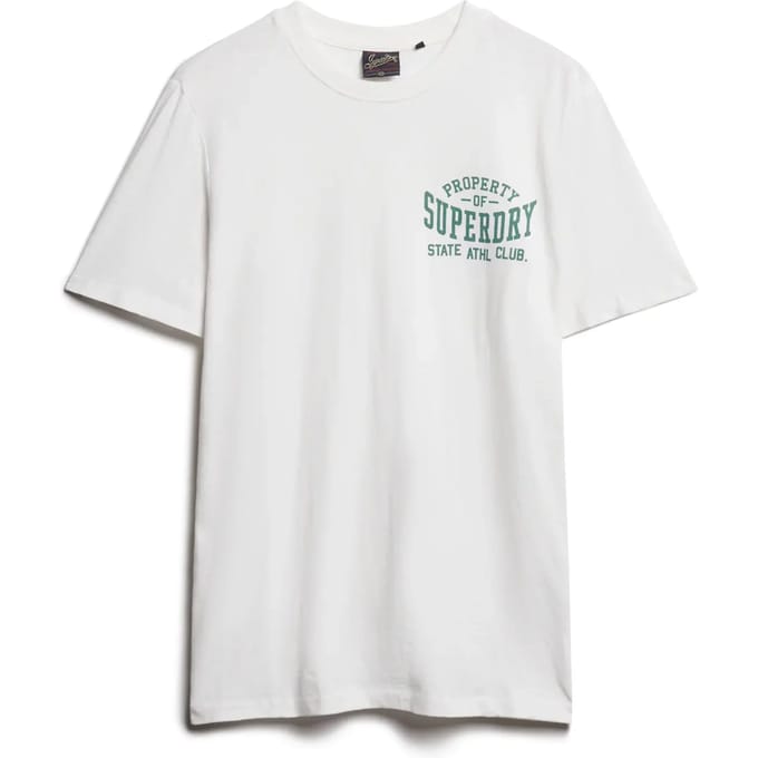 Superdry - Athletic College T-shirt met print - Heren - T-shirts