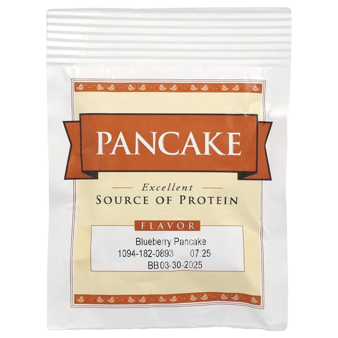 BariWise, Eiwit Pannenkoek & Wafel Mix, Blauwe Bes, 7 Pakjes, 0.92 oz (26 g) Elk