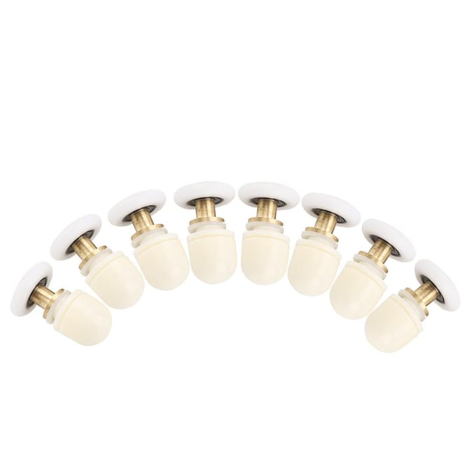 8 stuks Messing ABS Schuifglas Douchedeur Rollen Lopers Katrollen Badkamerdeuren Beslag (27mm)