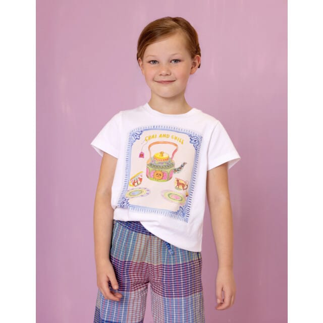 Oilily Tak T-Shirt- maat110/5yr Bright Wit