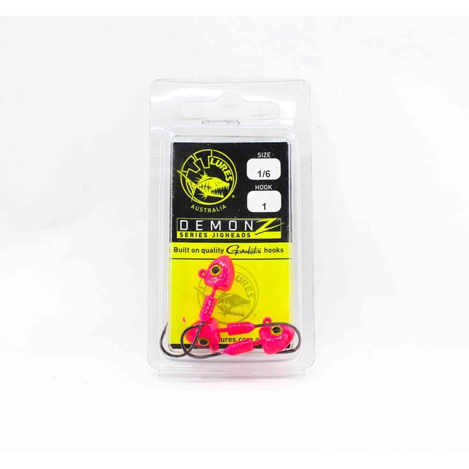 Tackle Tactics TT Demonz Jig Head 1/6 oz 1H 3/pack Roze (7860)