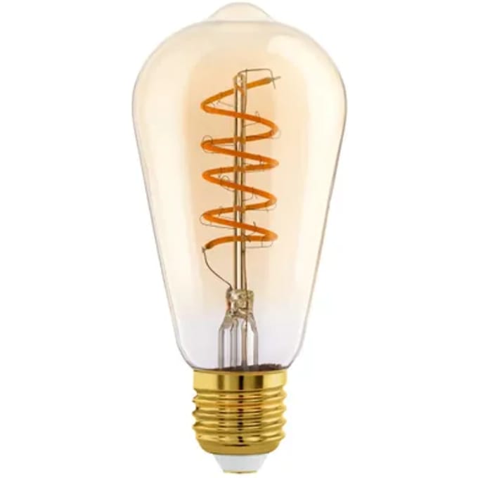 Eglo Ledfilamentlamp Edison - Amber - D6,4cm - Dimbaar - Warm Wit - E27 - 8w