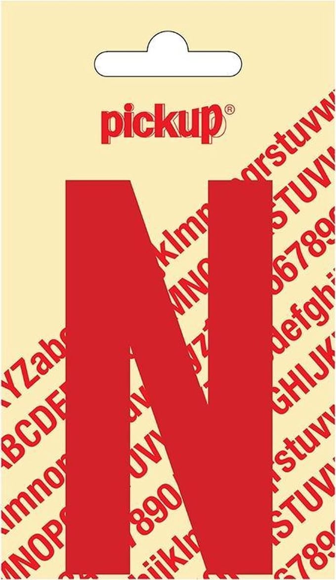 Pickup plakletter Nobel 90 mm rood N - 31022090N