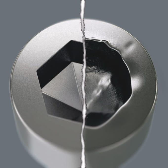 Elektronische zeskantschroevendraaier voor fijnmechanica, Hex-Plus 2,5 x 60 mm