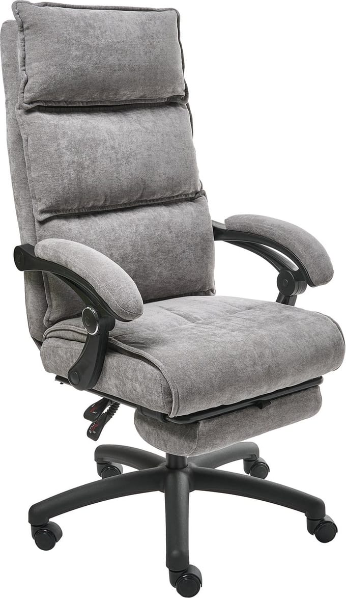 EATON - Directiestoel - Grijs - Chenille