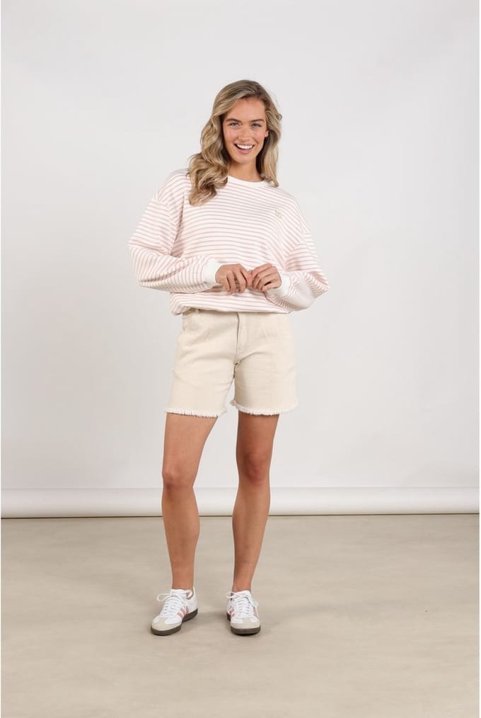 Nukus - Broek Ecru Nukus Tanya Short Ruffle Ecru Nks09067