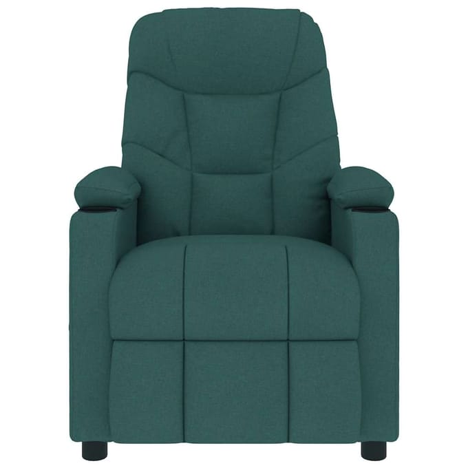 vidaXL - Massagestoel - stof - donkergroen