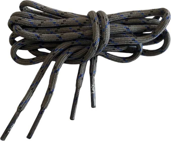 Schoenveter rond - Grijs-Blauw 180cm lang x4mm breed