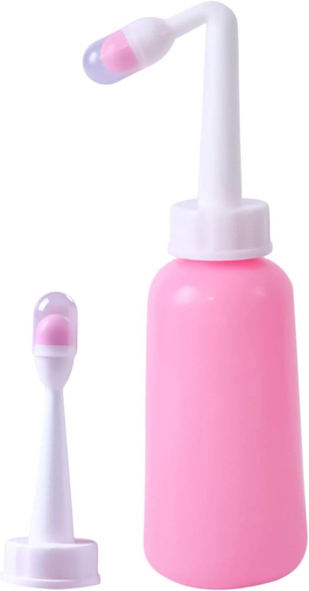 Draagbaar Bidet - Handige Spray - Persoonlijke Hygiëne - Hittebestendig TPE - 17 cm - Wit