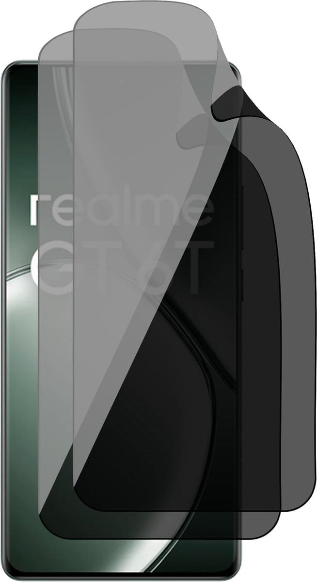 Privacy Screenprotector geschikt voor Realme GT 6T - 2x FlexGuard Screen Protector