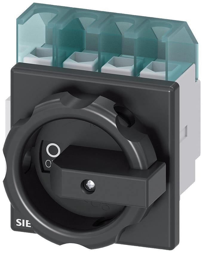 Lastscheidingsschakelaar Zwart 4-polig 16 mm² 32 A 690 V/AC Siemens 3LD22031TL51