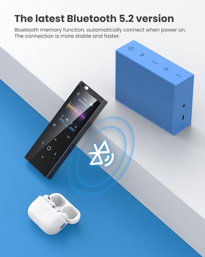 MP3 Speler Bluetooth - FM-Radio - Muziek