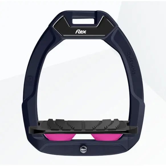 Veilige ruiterijbeugels Incliné Grip Groen/Zwart/Roze Flex-On Safe-On
