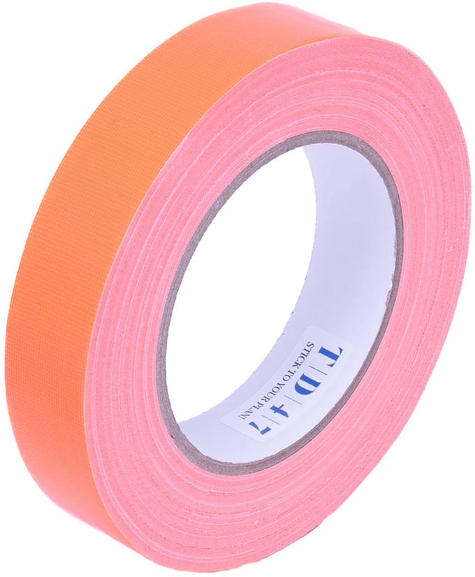 TD47 Gaffa Tape 25mm x 25m Fluor Oranje