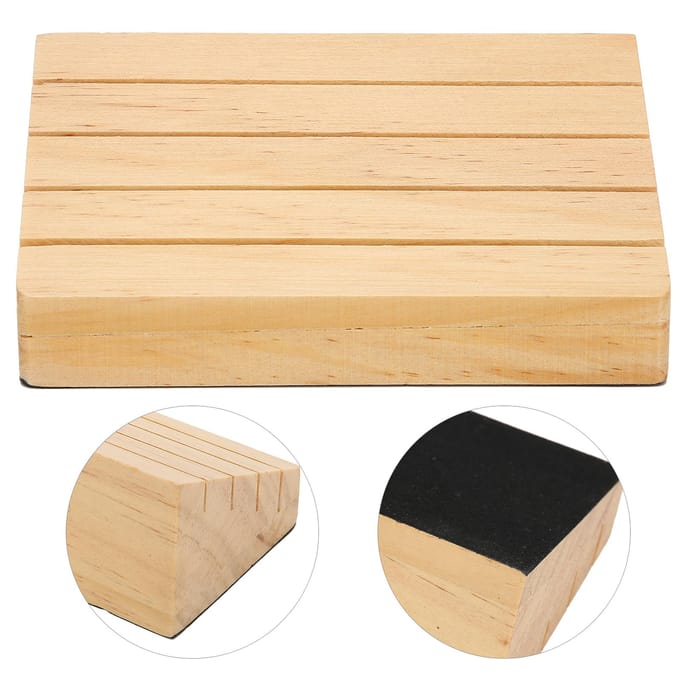Houten Speelkaarthouder Handsfree Speelkaarten Bakje Rek Pokerkaarten Accessoire beige