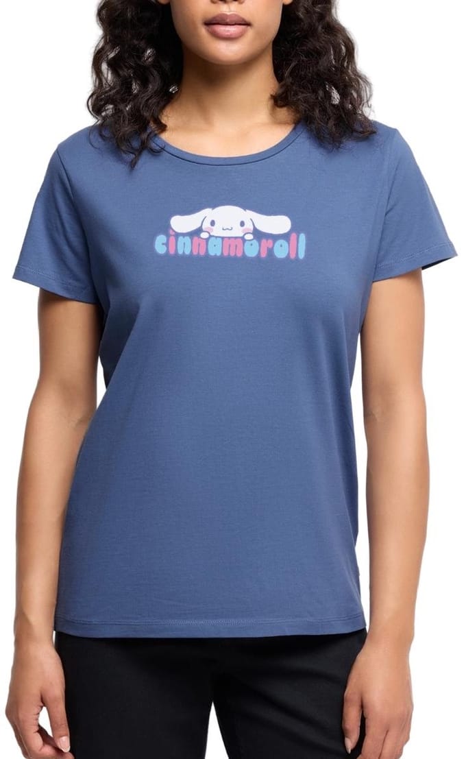 Cinnamoroll Gluurt Over De Letters Premium T Shirt Dames