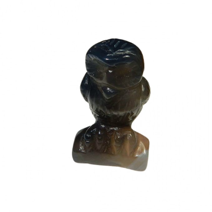 Miniatuur Uil Natuurlijk Agaat