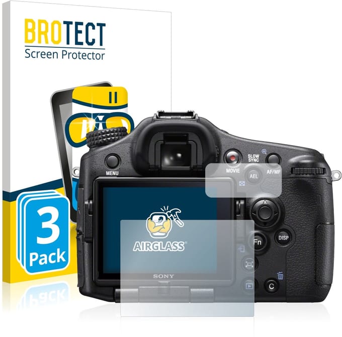 Screenprotector 3 Stuks voor Sony Alpha 77 II (SLT-A77 II) Beschermglas transparant