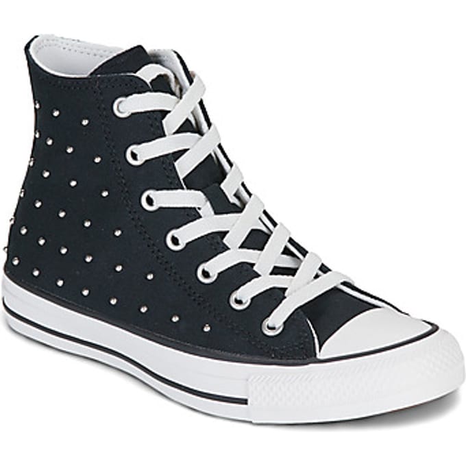 Converse Chuck Taylor All Star High Studded Junior - Zwart - Kind, Zwart 37