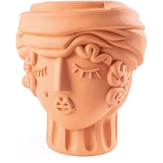 SELETTI Magna Graecia Vrouwenvaas, hoogte 33 cm, terracotta