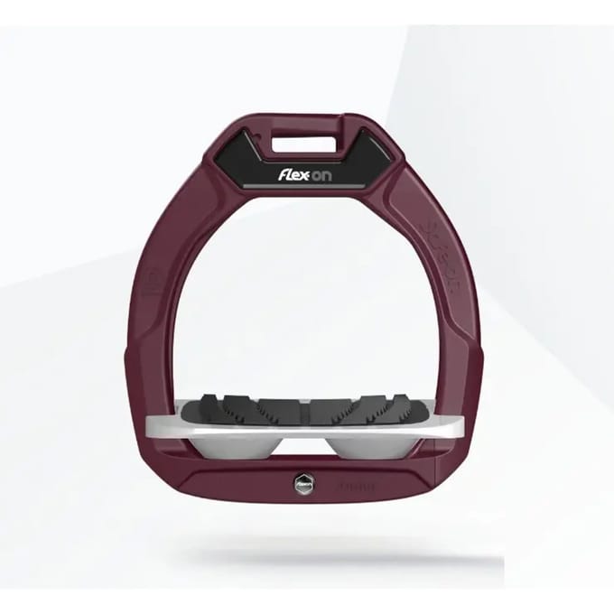 Veiligheidsbogen voor ruitersport Geschuin Grip Bordeaux/Grijs/Grijs kind Flex-On Safe-On