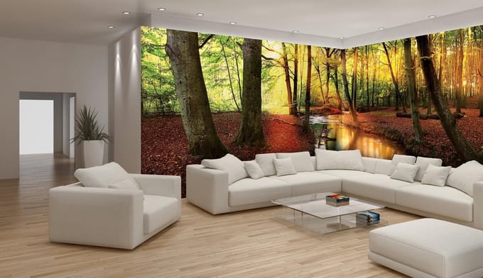 Fotobehang Vlies Koffie, Keuken | Crème, Grijs | GROOT 832x254cm