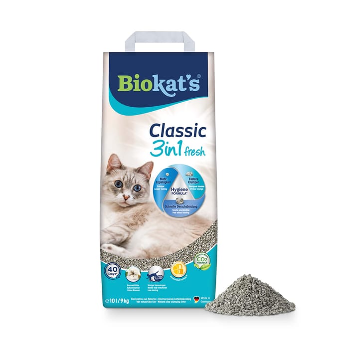 Biokat's Classic Fresh Katoenbloemen Geur - Kattenbakvulling -  10 l