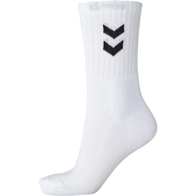 Hummel Basic Sportsokken - Maat 36-40 - Unisex - wit/zwart