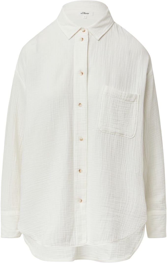 s.Oliver - female - Oversized blouse van mousseline