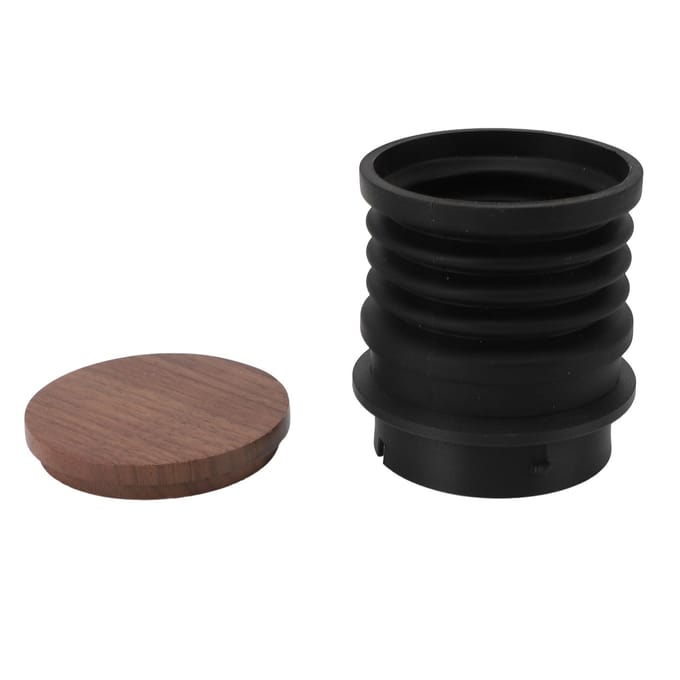 Koffiemolen Single Dose Bakje Walnoot Siliconen Koffiemolen Stofblazer voor Encore black