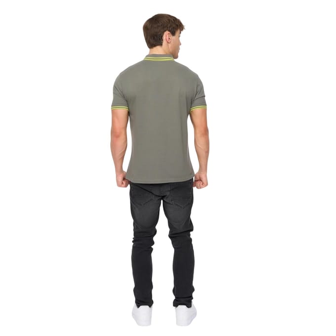 Crosshatch Heren Mackerby Polo Shirt (Olijf)