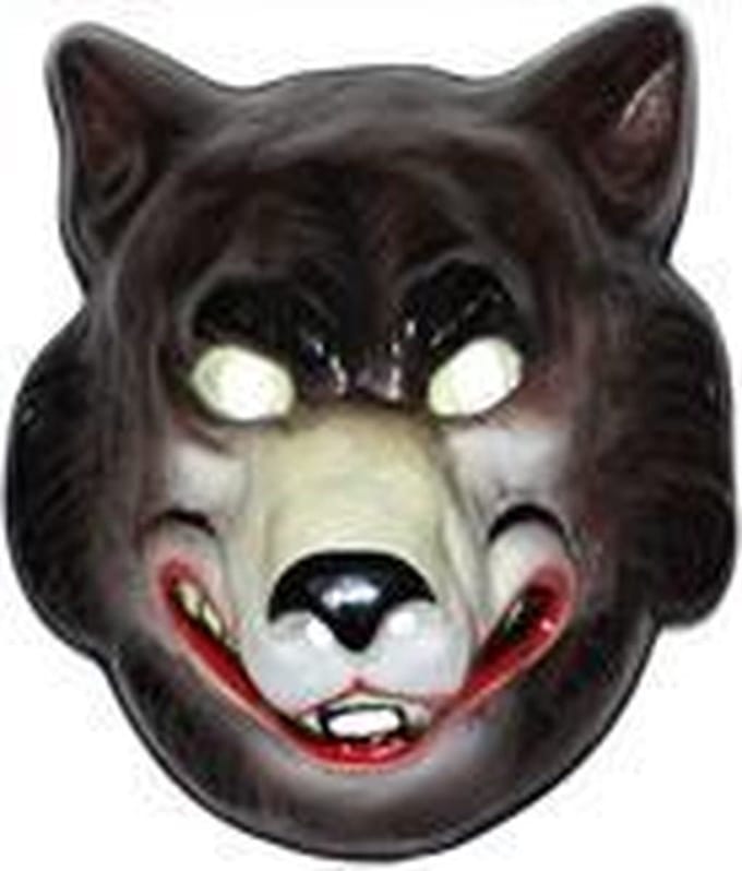 Masker - Wolf - Volwassen - Plastic - Bruin