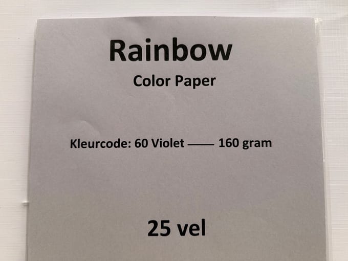 Rainbow Kl-60 violet 160 gram papier