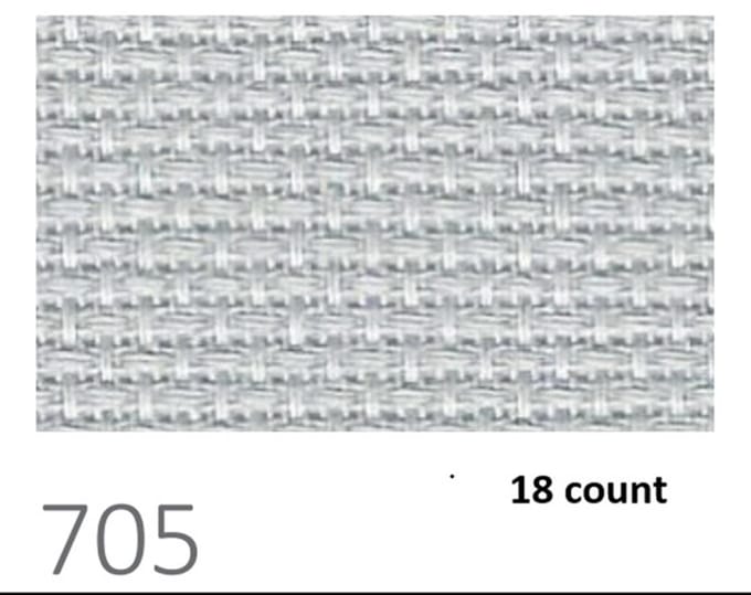 Borduurstof PREMIUM PRECUT AIDA - 48X53CM - (705) GRIJS 18 count
