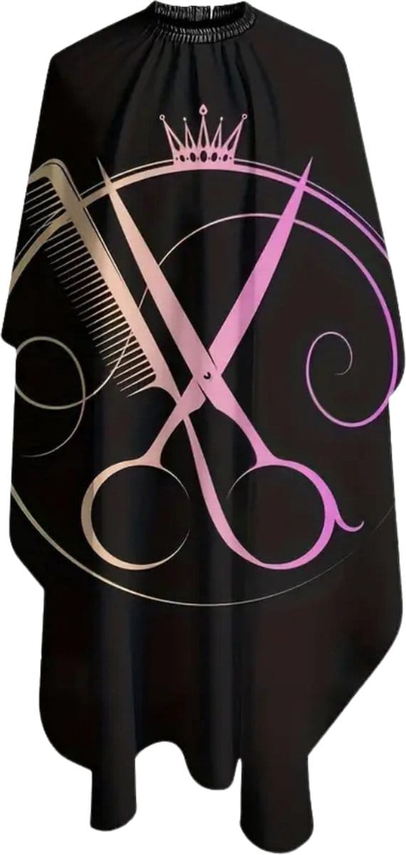 Nivard Baardschort - Beard Bib - Scheerschort - Baard Cape - Kappersmantel - Kapmantel - Paars