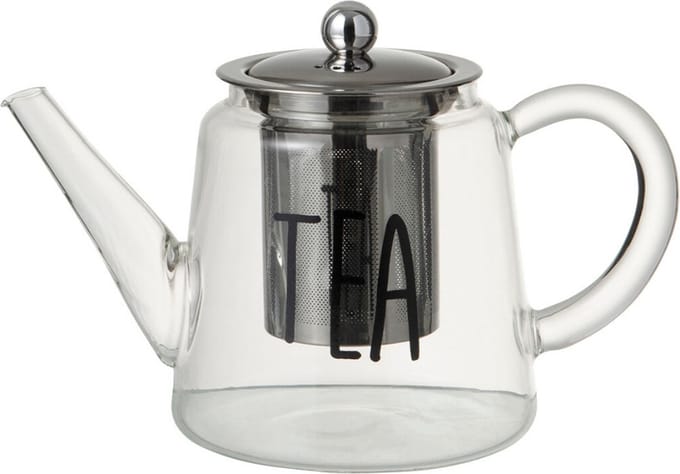 Luxe Glazen Theepot Met Filter 1 liter