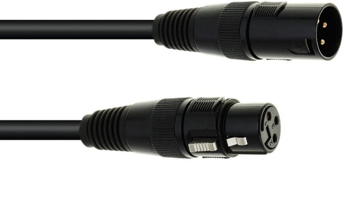DAP Audio DMX kabel 10m - DMX XLR Kabel - 10m (Zwart)