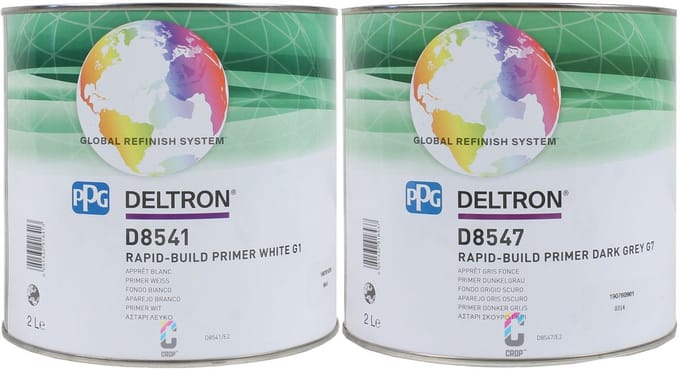 PPG D8541/E2 Rapid-Build 2K HS Primer in Blik 2 liter - WIT